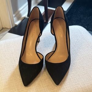 Black suede D’orsay Pumps sz 8